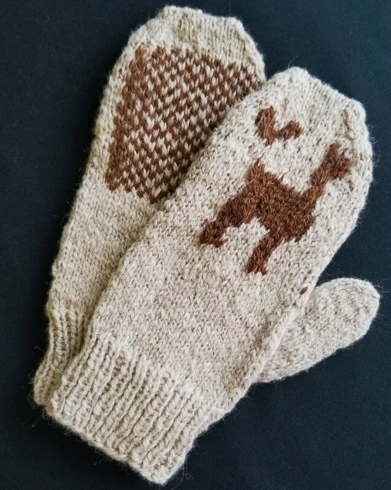 "I ❤ Alpacas" mittens