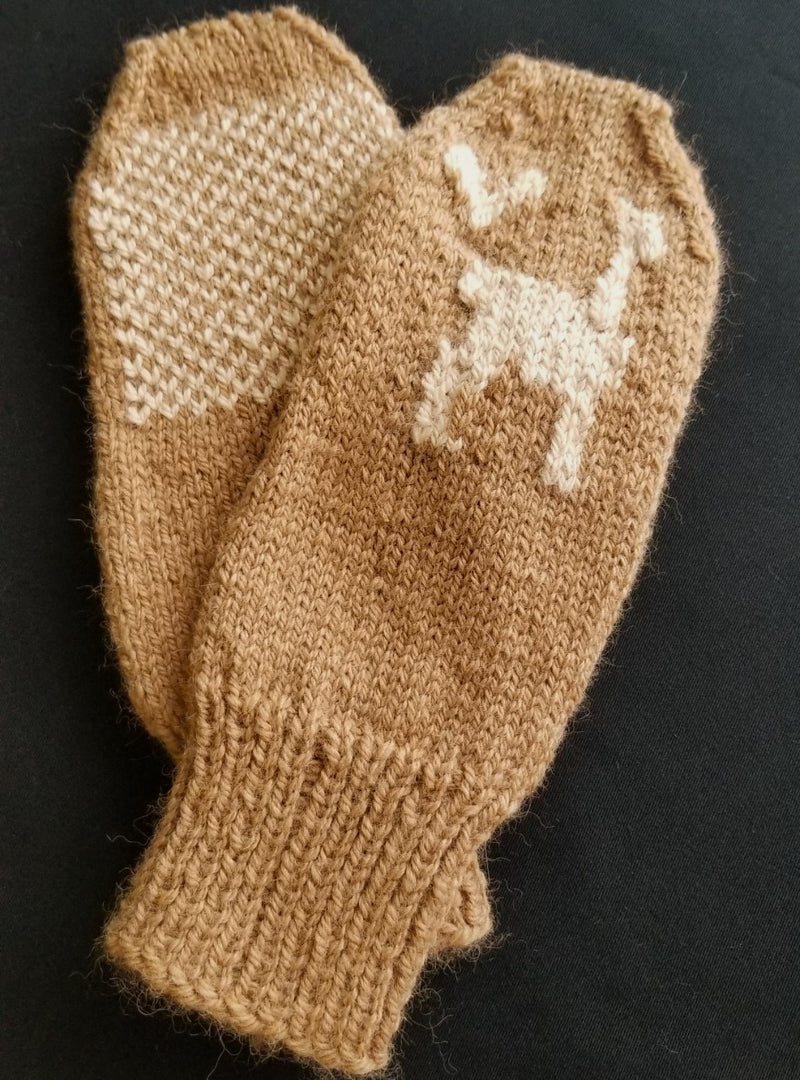 "I ❤ Alpacas" mittens