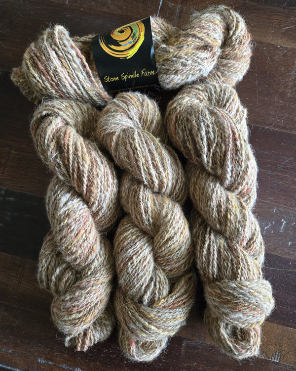 Handspun, Hand Dyed 100% Alpaca